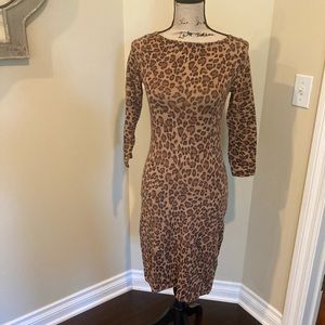 Ralph Lauren leopard sweater dress